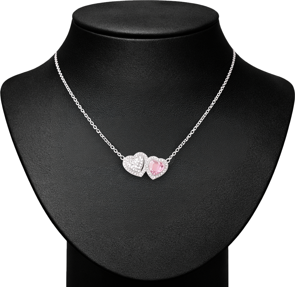BONDED HEARTS SILVARA NECKLACE