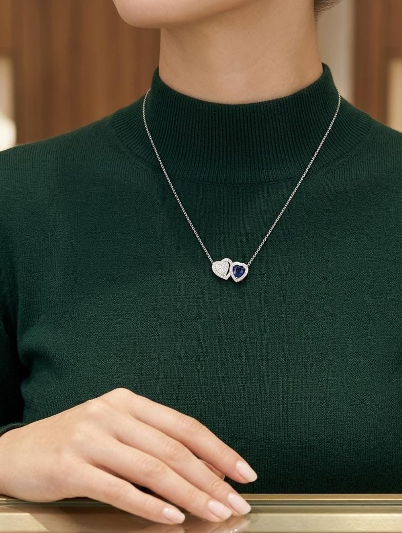 BONDED HEARTS SILVARA NECKLACE