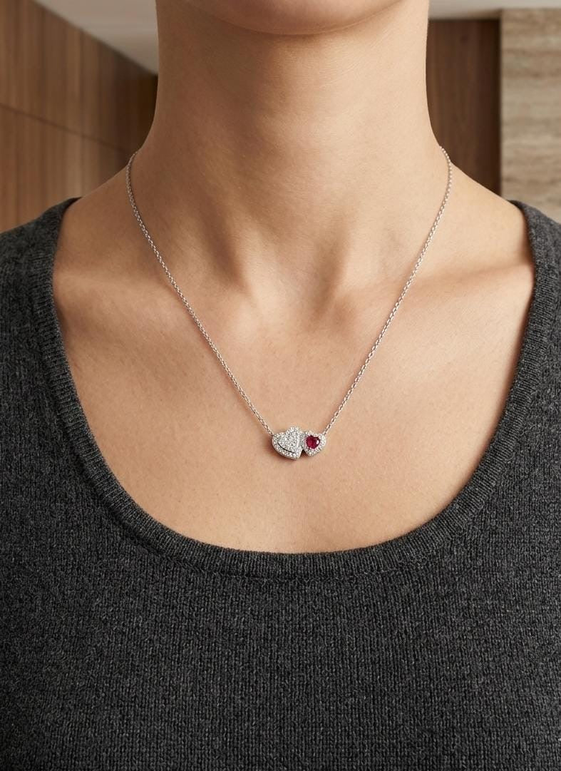 BONDED HEARTS SILVARA NECKLACE